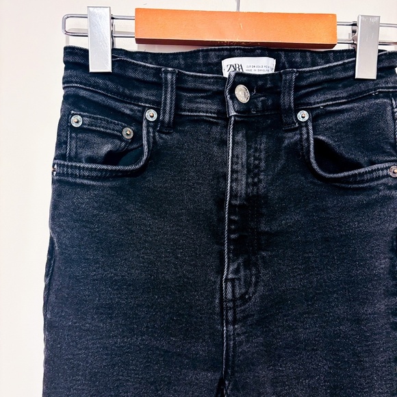 ZARA Black high-rise skinny jeans - Picture 8 of 10